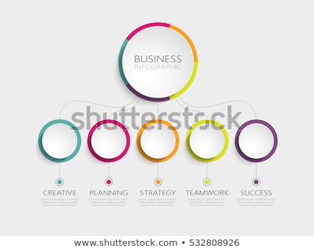 Foto stock: Abstract Vector Infographic Template