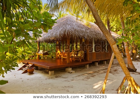 Foto stock: Beach Bungalows Maldives