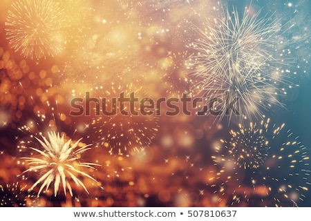 Stock photo: 2017 New Year Party Celebration Background With Golden Light Eff