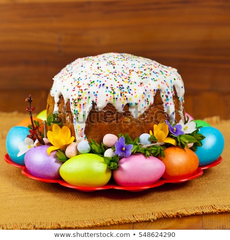 Stok fotoğraf: Traditional Easter Dessert Cottage Cheese