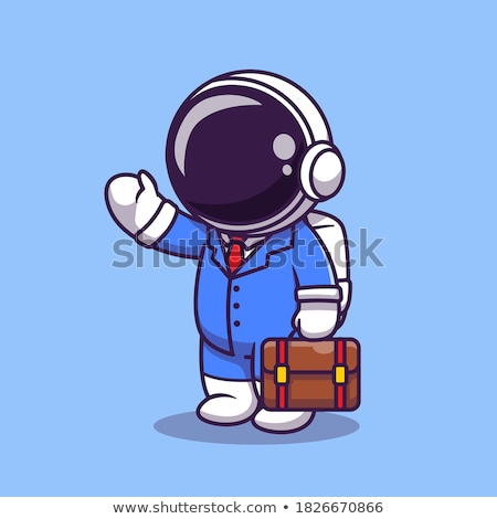 ストックフォト: Businessman In Space Business Astronaut Boss Spaceman Vector