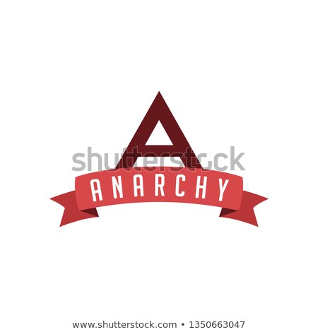 Stockfoto: Retro Vintage Badge Label Anarchism