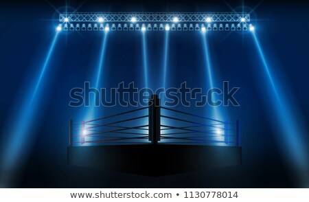 Stock photo: Spotlit Octagonal Stage