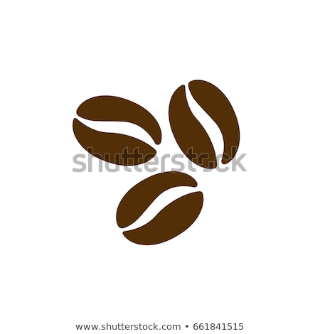 Stok fotoğraf: Coffee Beans And Coffee Cup Breakfast Vector Illustration