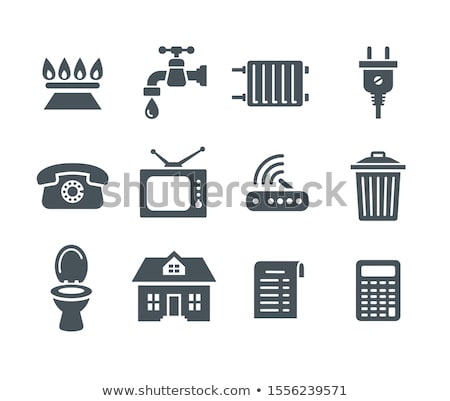 Zdjęcia stock: Household Services Utility Payment Bill Flat Icons