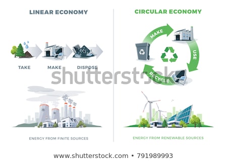 Stock photo: Chemical Recycling Concept Vector Illustration