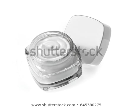 Foto stock: Face Cream Moisturizer Jar On White Background Moisturizing Ski