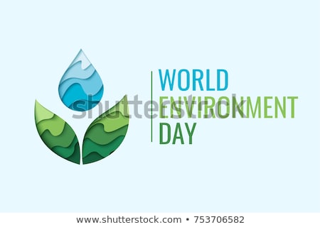 Stock photo: Eco Friendly Blue Vector Icon Design