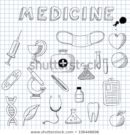 Stok fotoğraf: Doodle Doctors Bag Icon