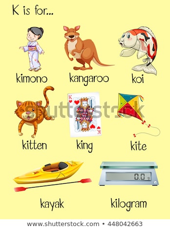 [[stock_photo]]: Flashcard Letter K Is For Kilogram