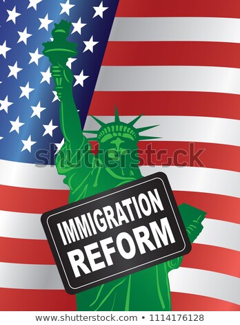 Foto stock: Usa Government Immigration Reform Statue Of Liberty