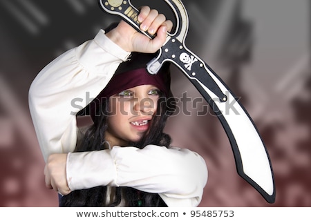 [[stock_photo]]: Little Boy Dressed As Medieval Pirate