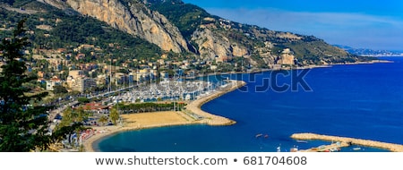 Сток-фото: Colorful Cote D Azur Town Of Menton Harbor And Architecture View