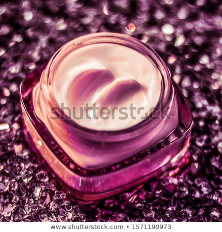 Stock photo: Luxury Face Cream For Healthy Skin On Shiny Glitter Background