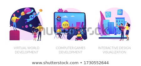 Stock photo: Virtual Environment Architecture Vector Concept Metaphors