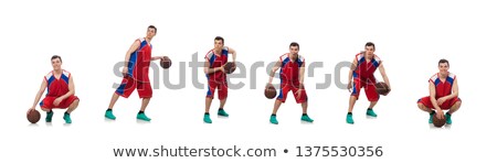Montage Of A Basket Ball Player Stock foto © Elnur