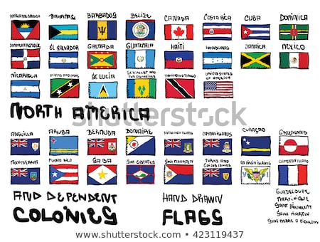 [[stock_photo]]: Handdrawn Flag Of Barbados