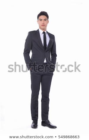 ストックフォト: Confident Full Body Asian Business Man