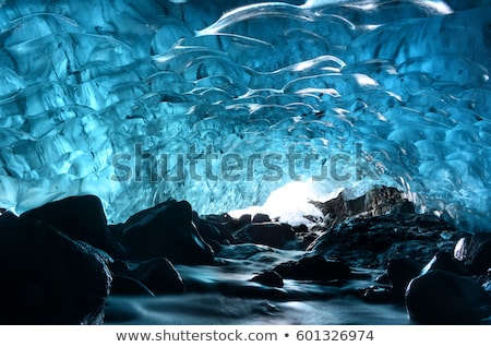 Foto stock: Ice Cave Iceland