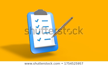 Stock photo: Contracts On Clipboard 3d Render