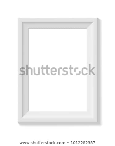 Stock photo: White Picture Frame Portrait Orientation