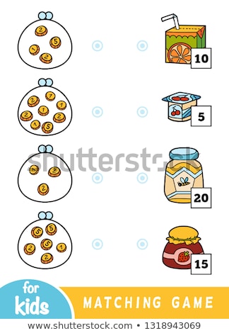 Сток-фото: Mathematics Matching Worksheet Template