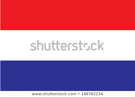 Сток-фото: Netherlands Flag Vector Illustration On A White Background