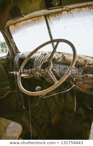 Tyre On A Cliff Side Imagine de stoc © hangingpixels