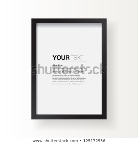 Stock photo: Realistic Black Frame