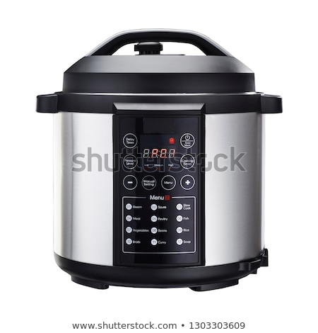 Foto stock: Electric Cooker Isolated On White