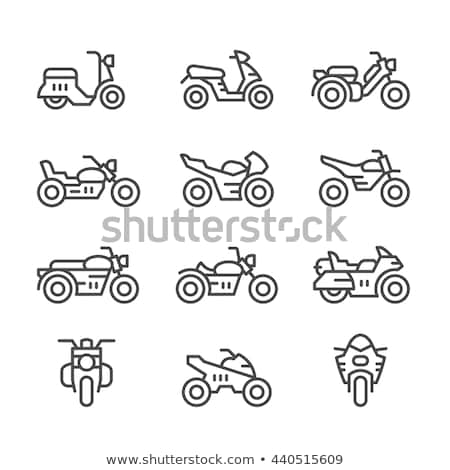 Stock photo: Motorcycle Motorbike - Icon