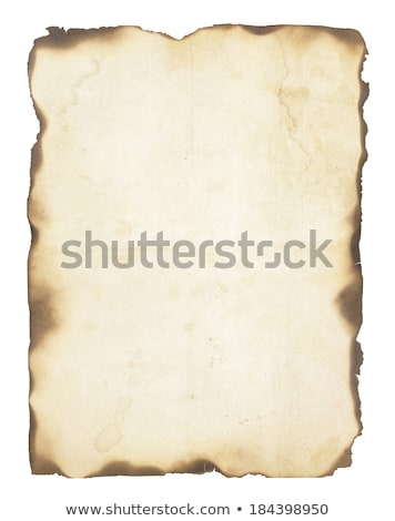 Stockfoto: Very Old Paper With Burned Edges