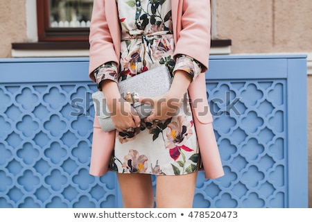 Stockfoto: Woman Posing With A Clutch