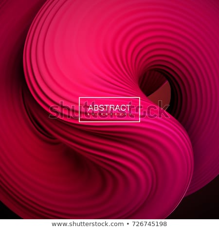 Stockfoto: Red 3d Abstract Waves