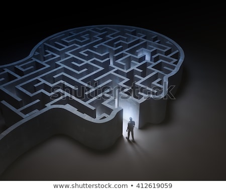 Foto stock: Maze Confusion Concept