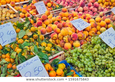 Clementines And Grapes For Sale Сток-фото © elxeneize