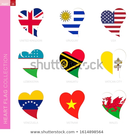 Zdjęcia stock: United Kingdom And Uruguay Flags