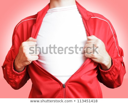 [[stock_photo]]: Hero Showing White T Shirt