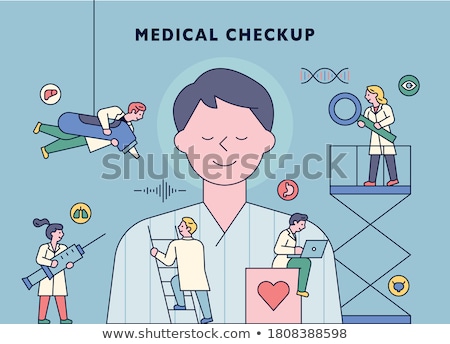 Foto stock: Set Collection Woman Medicine And Health