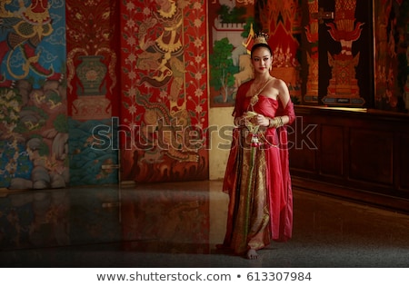 [[stock_photo]]: Beautiful Asian Woman With Flower And Jewelry