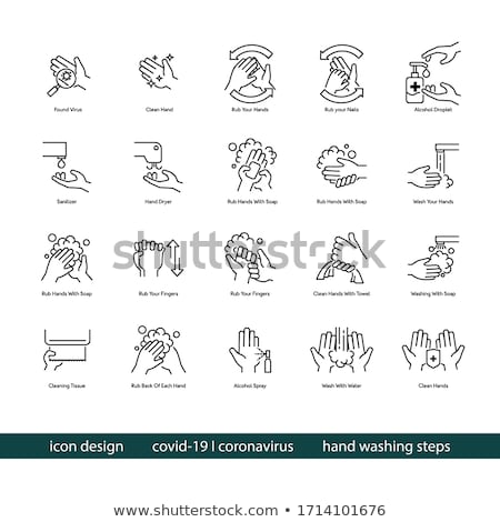 Stockfoto: Vector Set Of Alcohol Hand Rub