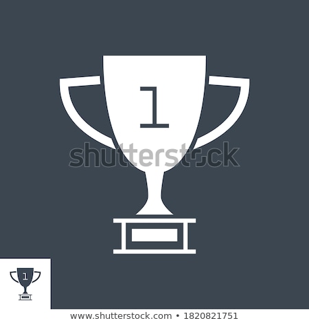 Stok fotoğraf: Winner Cup Related Vector Glyph Icon