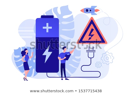 Сток-фото: Safety Battery Concept Vector Illustration
