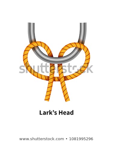 [[stock_photo]]: Larks Head Sea Knot Bright Colorful How To Guide On White