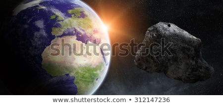 Сток-фото: Meteor Striking Earth Atmosphere