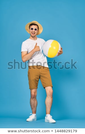 Stock photo: Woman Holding Beachball