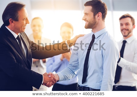 Stockfoto: Businesses Man Applauding