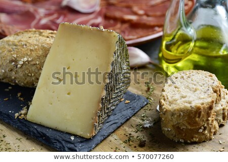 Сток-фото: Spanish Manchego Cheese And Serrano Ham