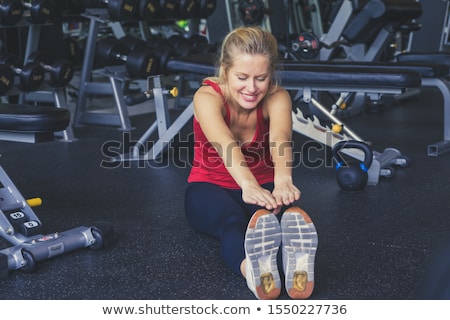 Zdjęcia stock: Fitness Young Sexy Girl In The Gym