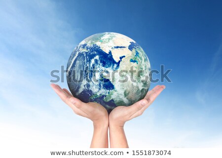 Stock fotó: Green Earth Concept Earth Map Provided By Nasa